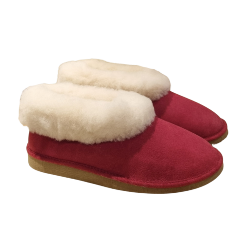 Chaussons fourrés - Rouge