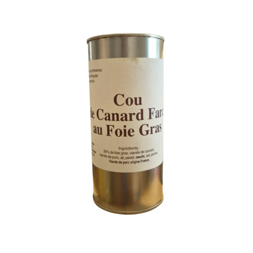 COU DE CANARD FARCI AU FOIE GRAS - Ferme du Caouné
