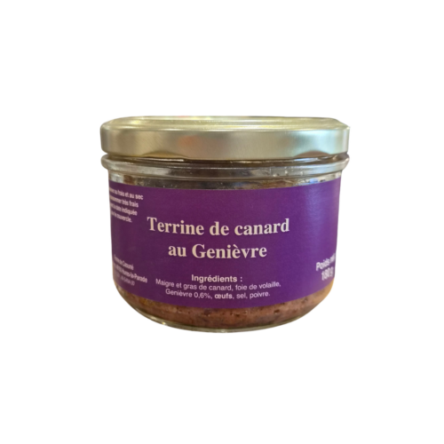 TERRINE DE CANARD AU GENIÈVRE - Ferme du Caouné