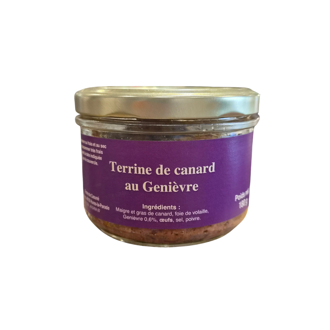 TERRINE DE CANARD AU GENIÈVRE - Ferme du Caouné