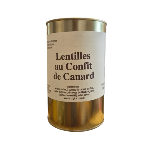LENTILLES AU CONFIT DE CANARD - Ferme du Caouné
